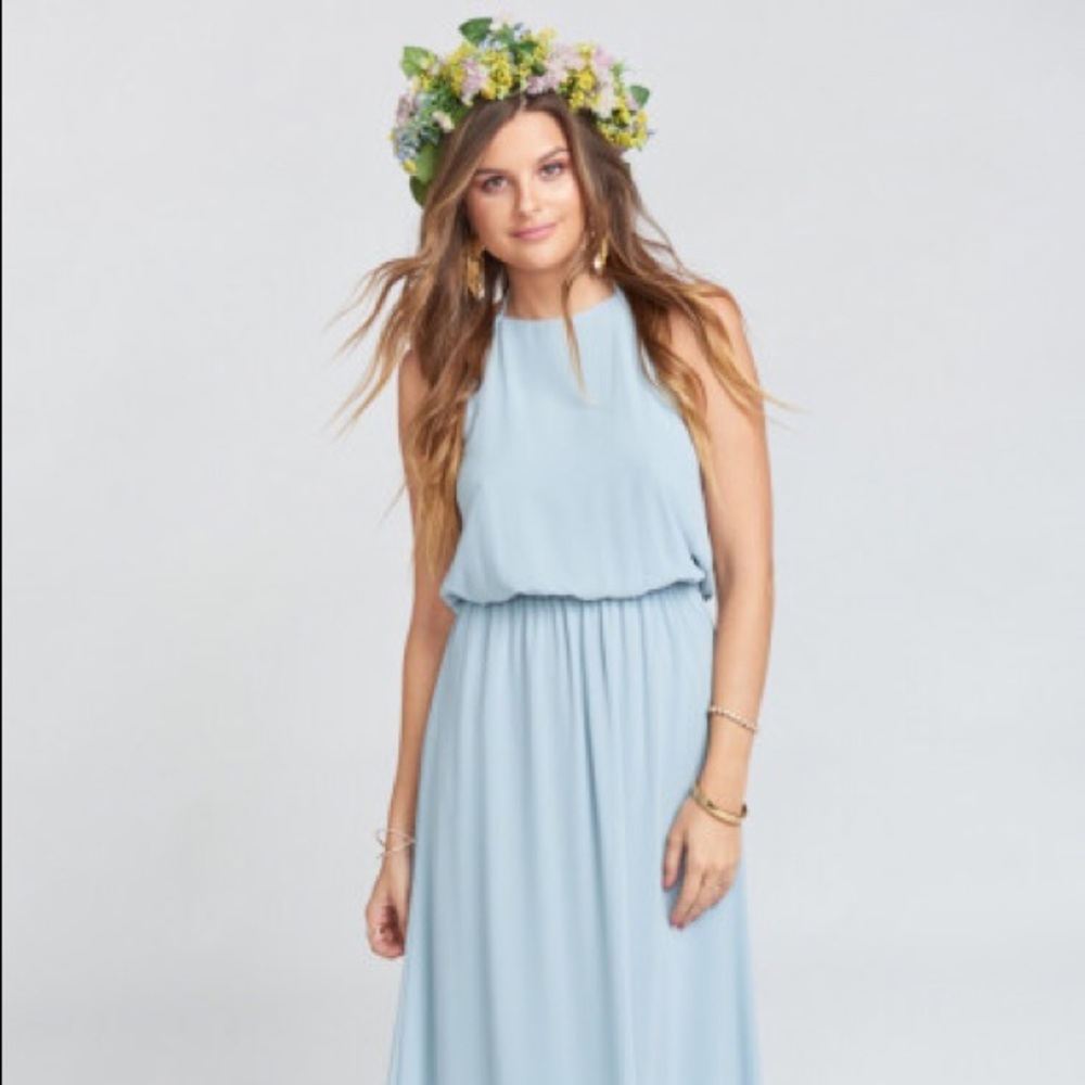 - Show me your mumu Heather Halter Steel Chiffon S